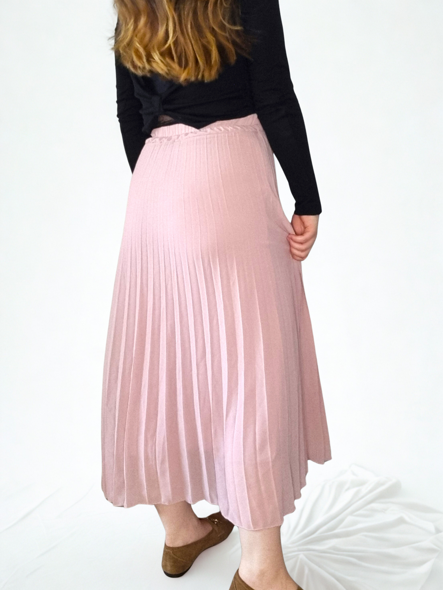 Jupe Aurore rose poudré