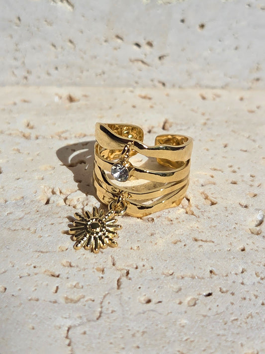 Bague Carolina dorée