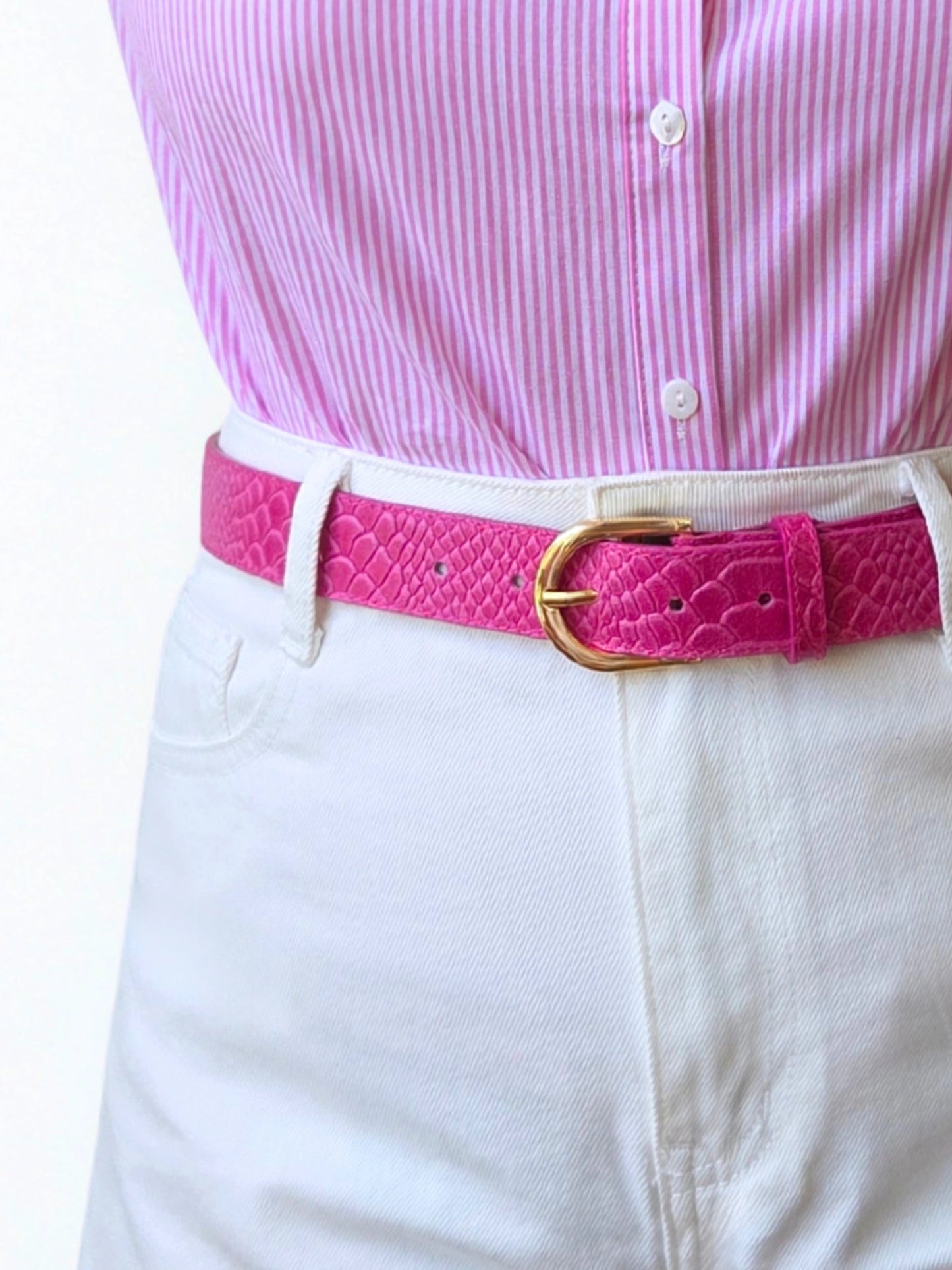 Ceinture Axelle framboise