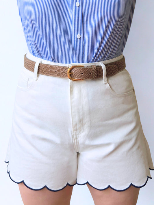 Ceinture Axelle taupe