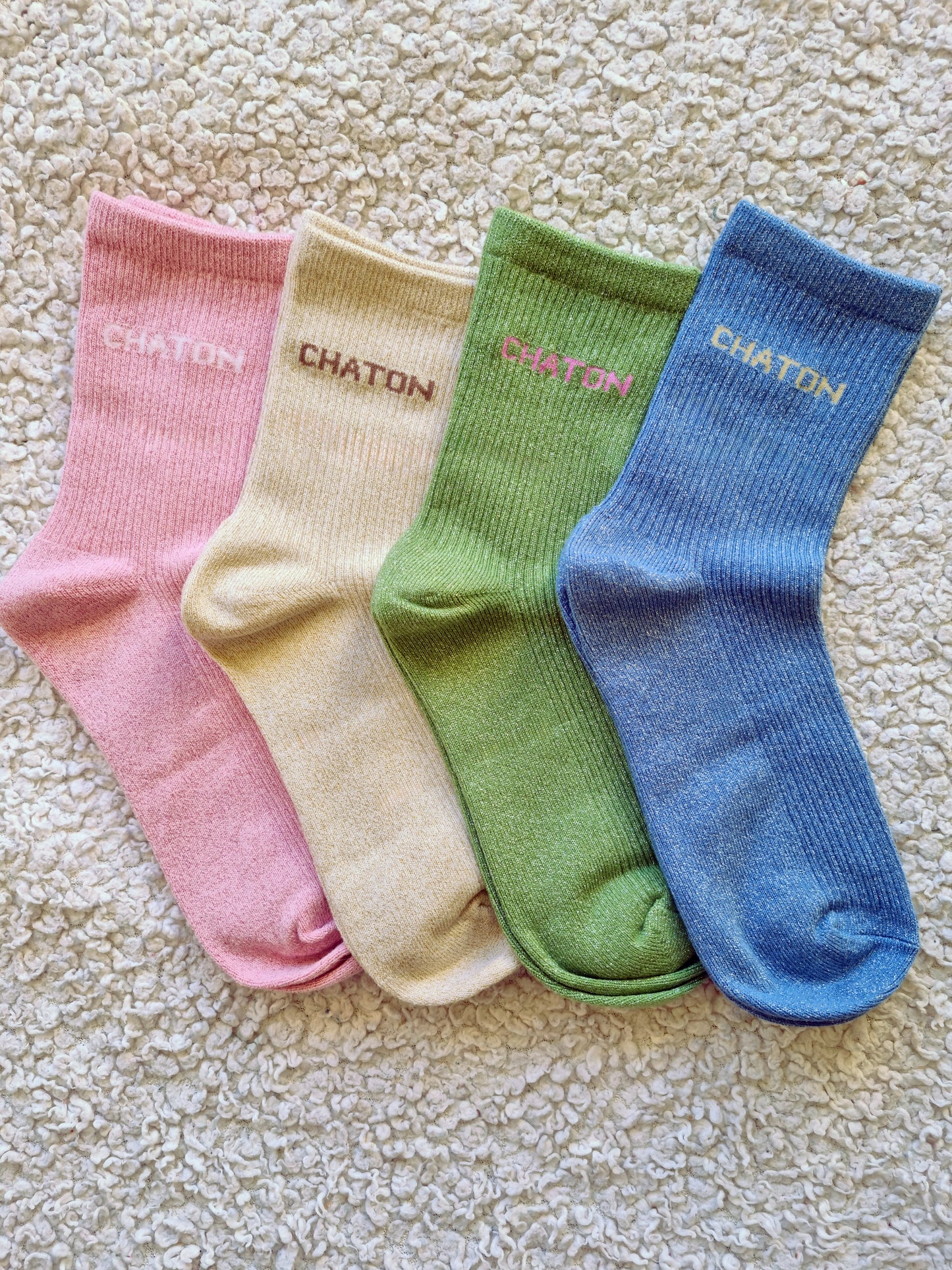 Chaussettes à paillettes Chaton