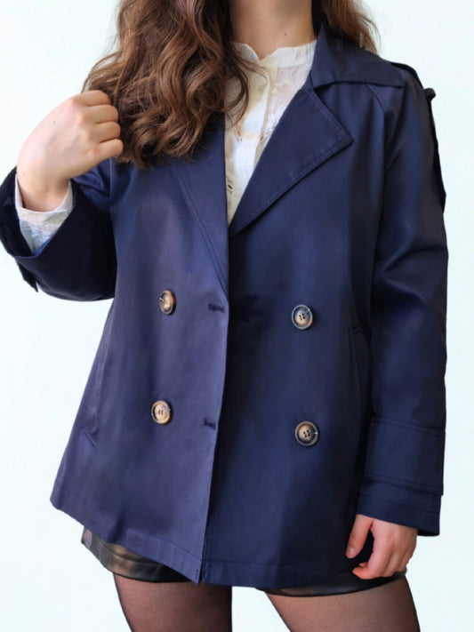 Trench Eléonore bleu