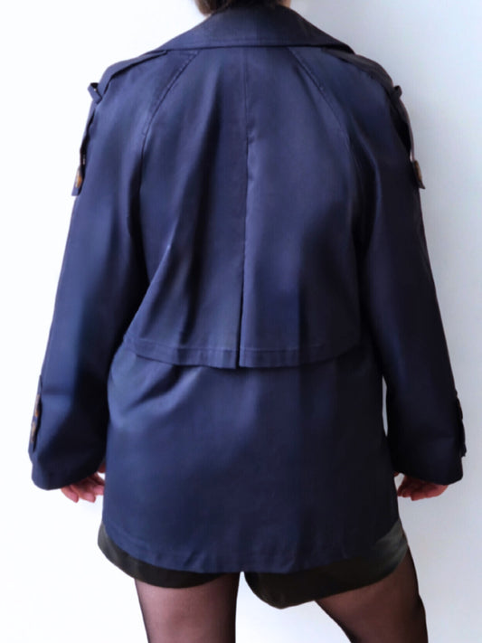 Trench Eléonore bleu