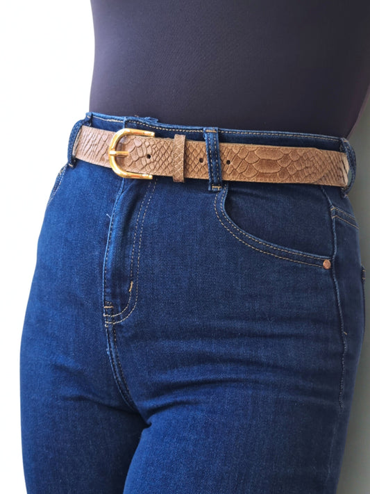 Ceinture Axelle taupe