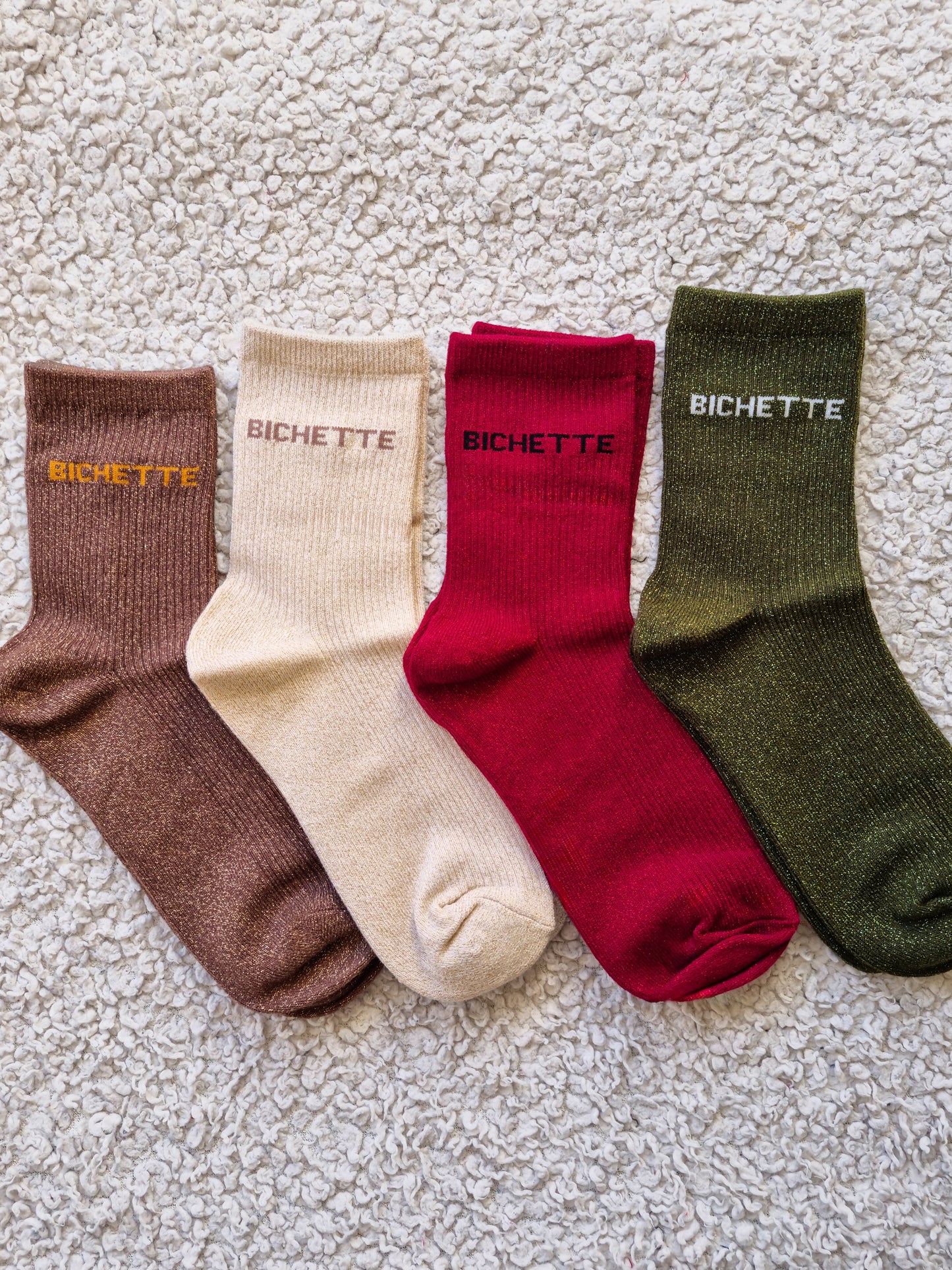 Chaussettes à paillettes Bichette