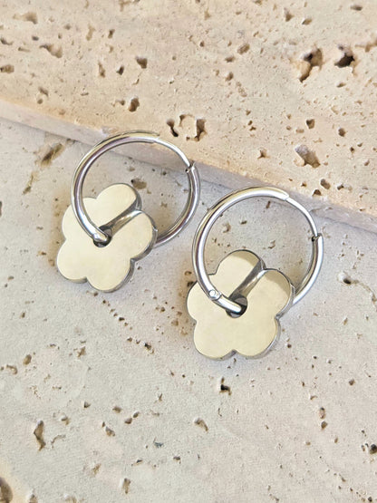 Boucles d'oreilles Célia argentées