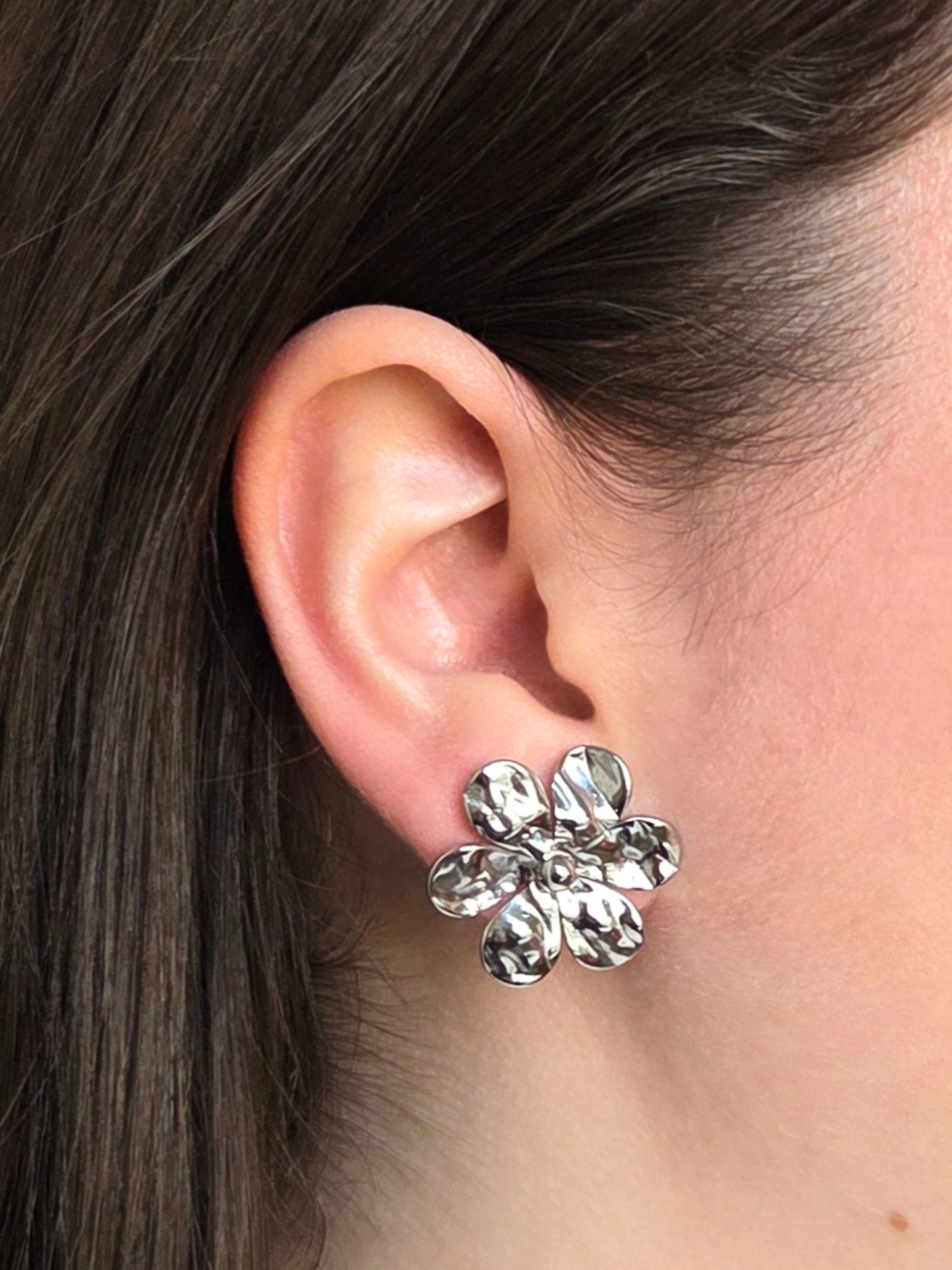 Boucles d'oreilles Kiera argentées