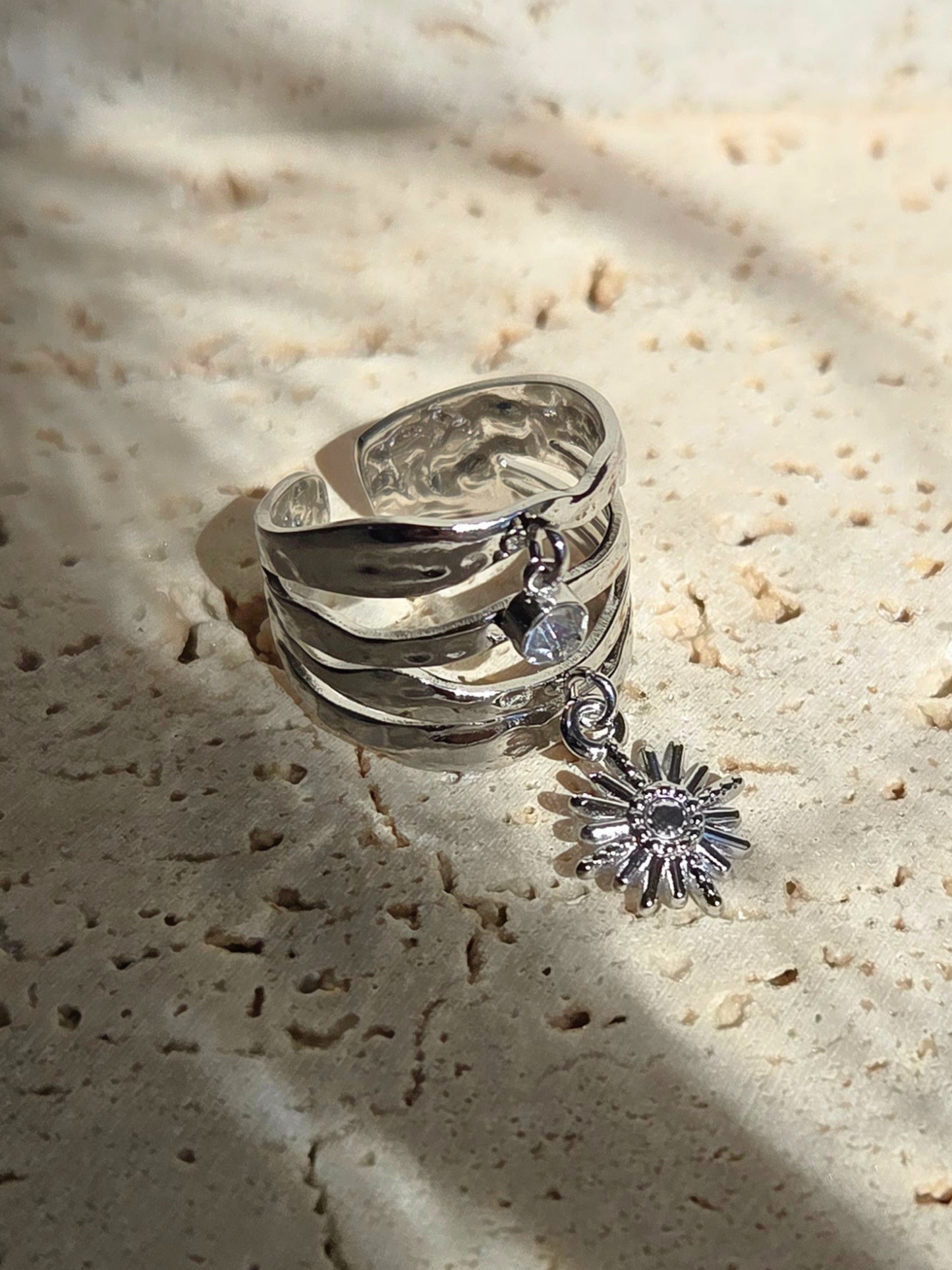 Bague Carolina argentée