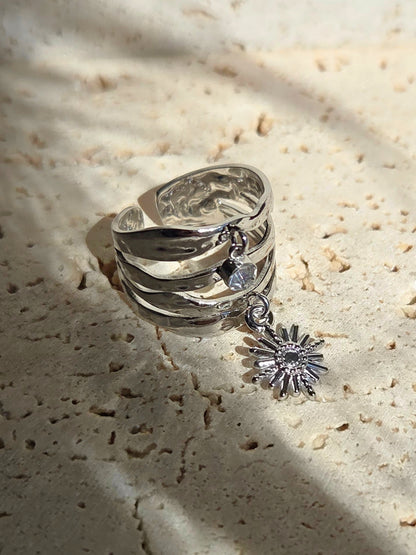 Bague Carolina argentée