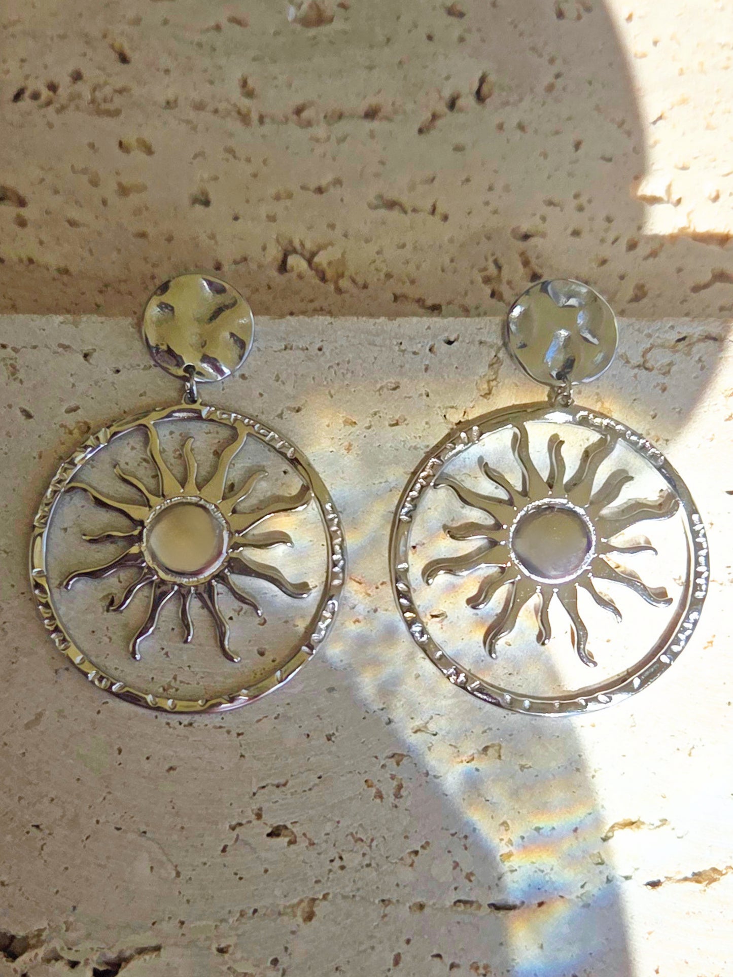 Boucles d'oreilles Marisol argentées