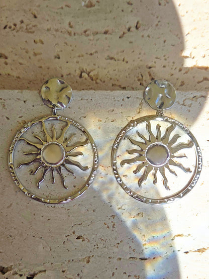 Boucles d'oreilles Marisol argentées