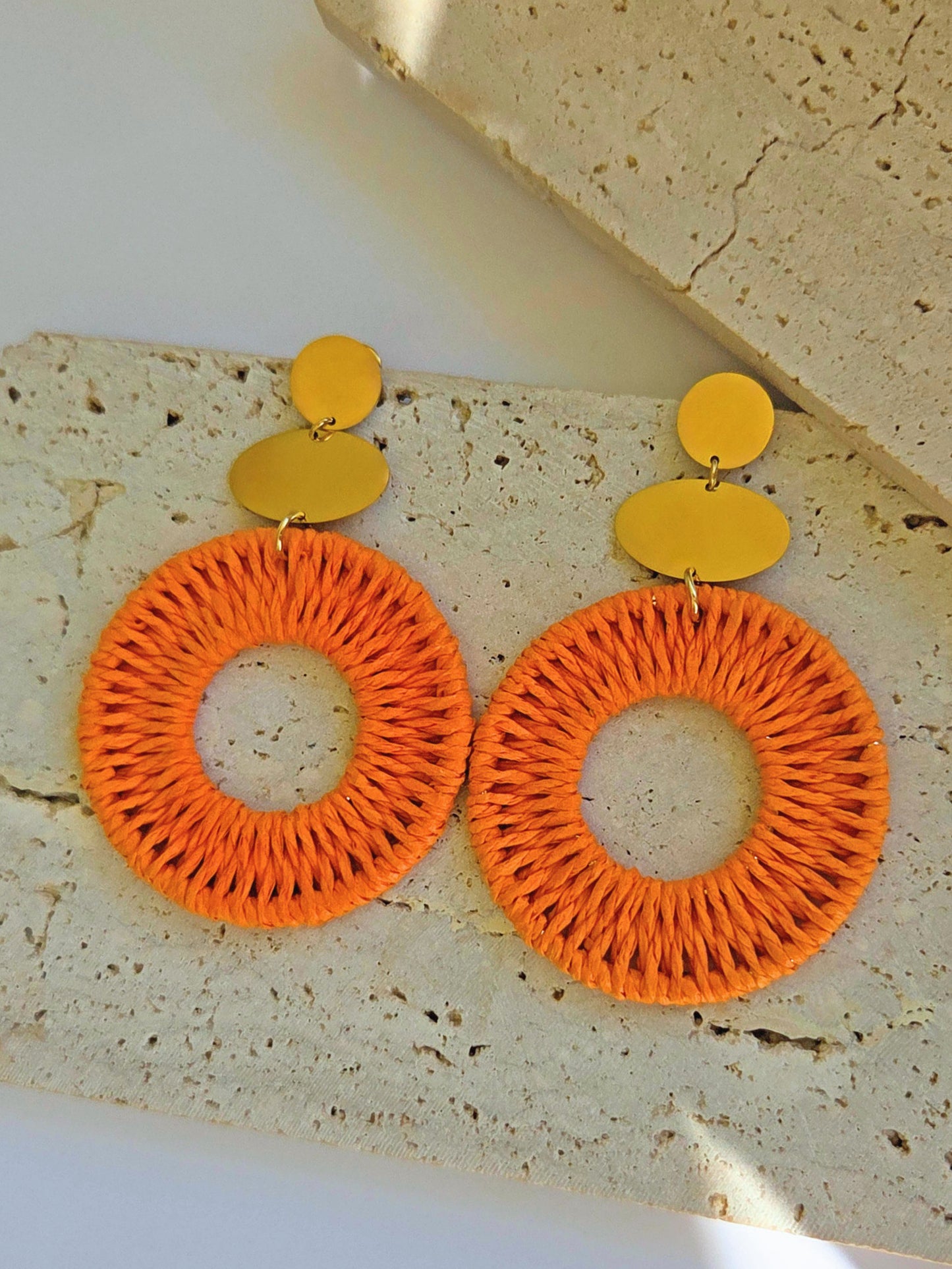 Boucles d'oreilles Shana orange