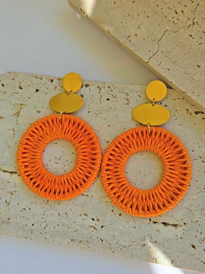 Boucles d'oreilles Shana orange