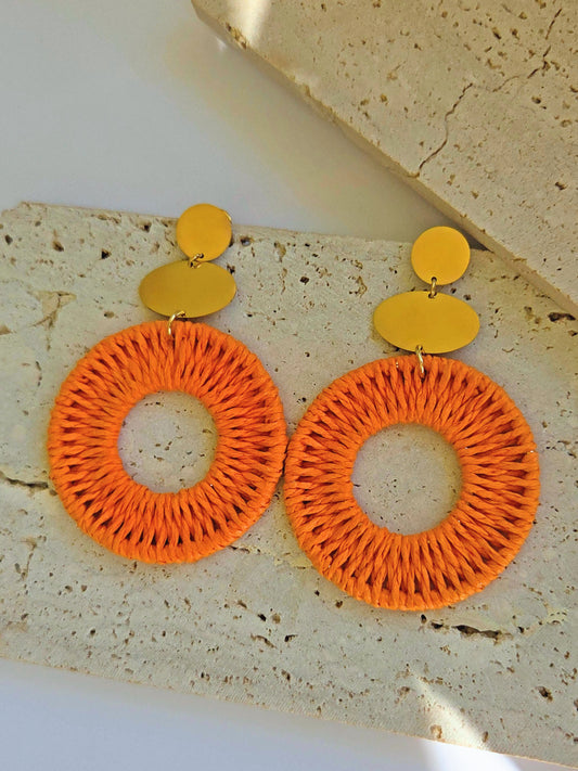 Boucles d'oreilles Shana orange