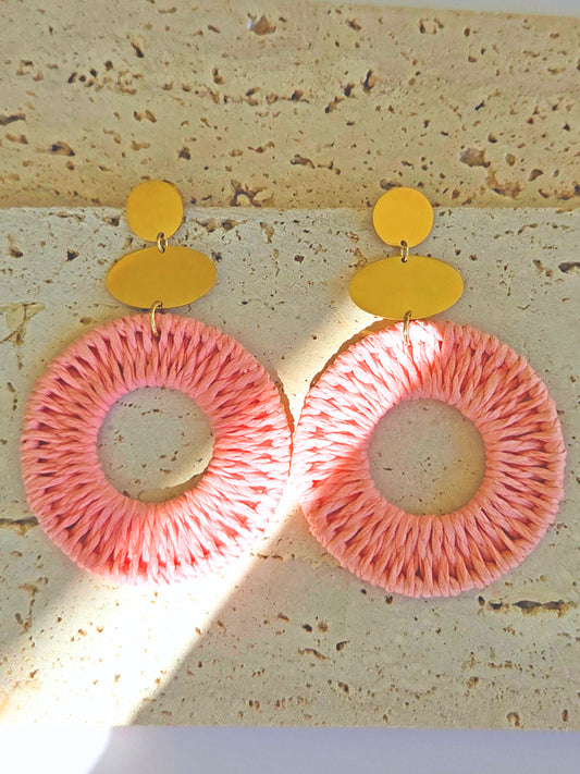 Boucles d'oreilles Shana rose