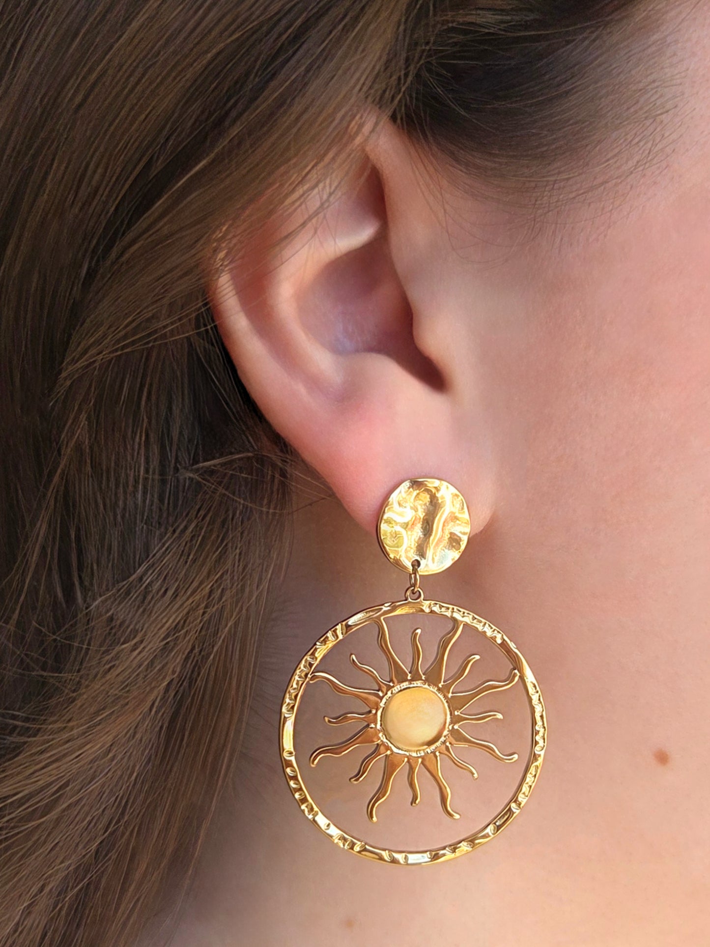 Boucles d'oreilles Marisol dorées