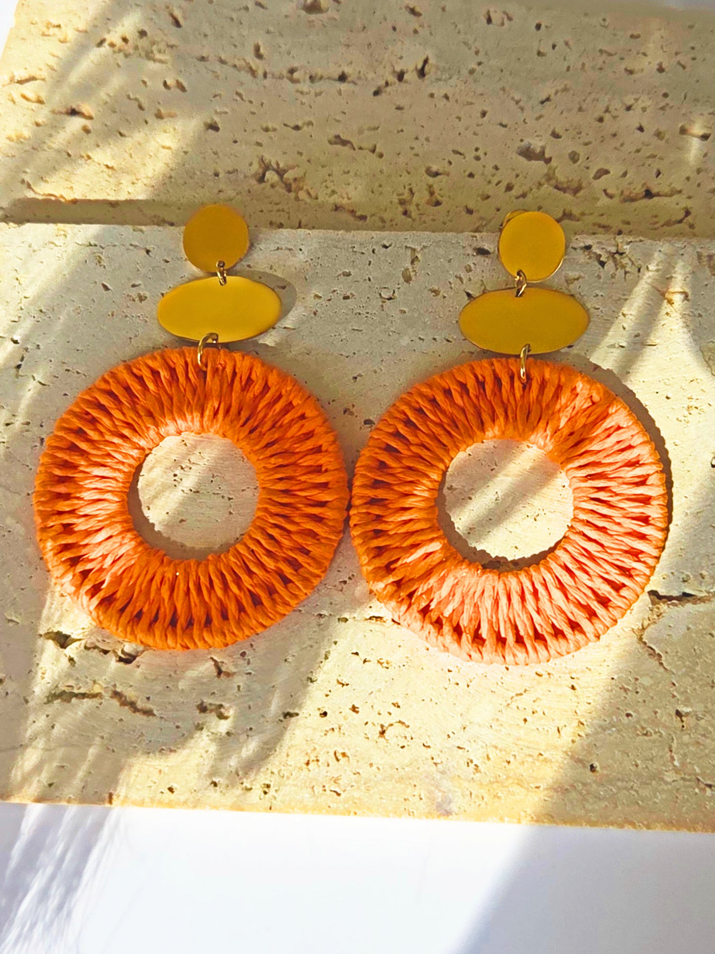Boucles d'oreilles Shana orange