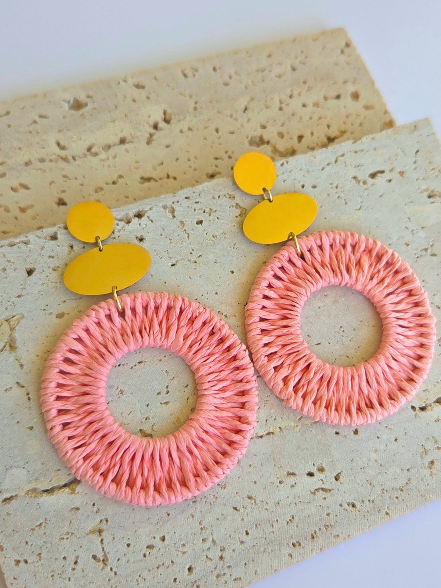 Boucles d'oreilles Shana rose