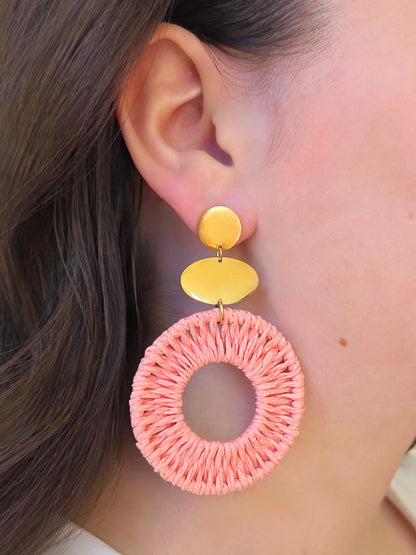Boucles d'oreilles Shana rose