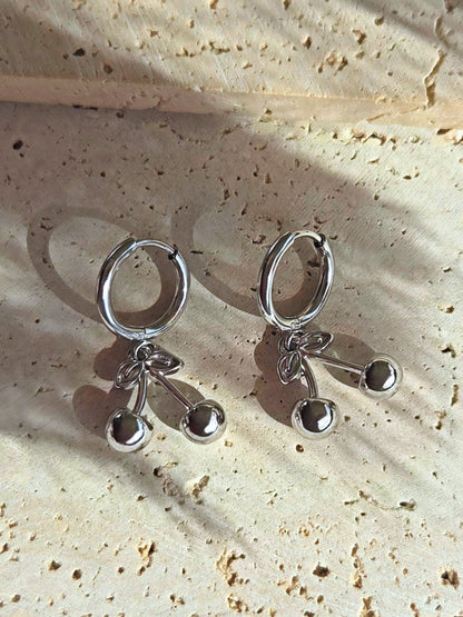 Boucles d'oreilles Leïla argentées