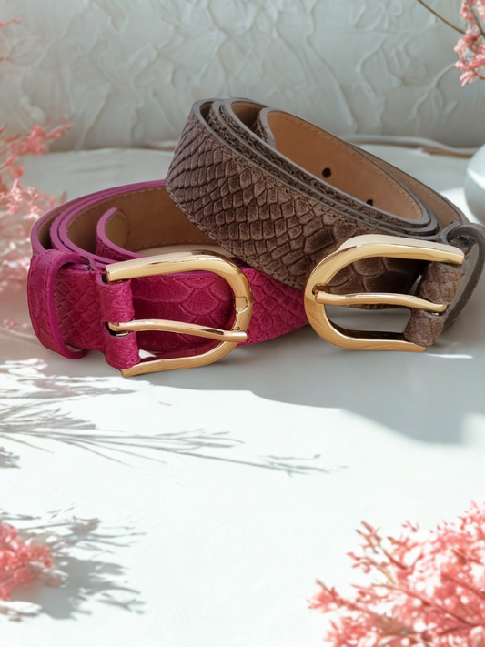 Ceinture Axelle framboise