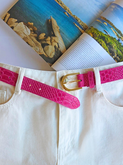 Ceinture Axelle framboise