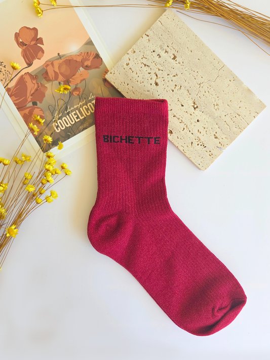 Chaussettes à paillettes Bichette