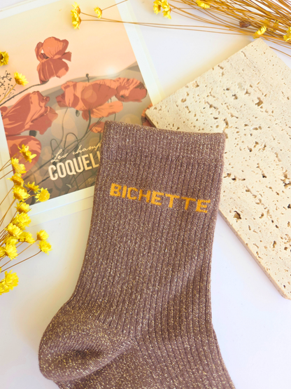 Chaussettes à paillettes Bichette