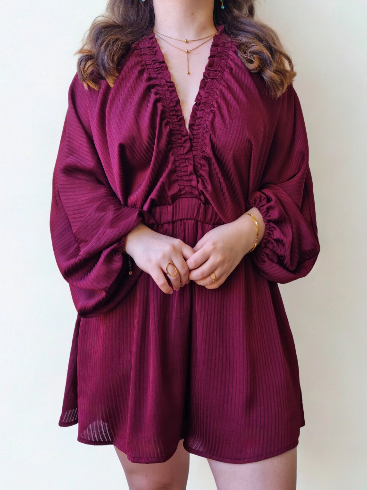 Combi-short Lia Bordeaux