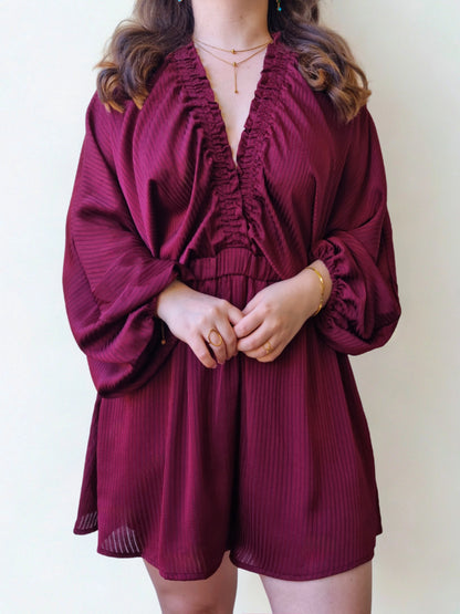 Combi-short Lia Bordeaux