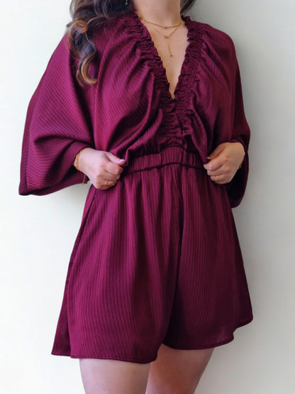 Combi-short Lia Bordeaux