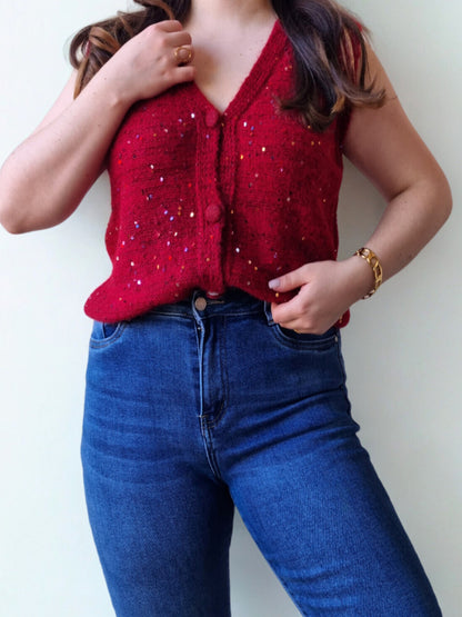 Gilet à sequins Audrey