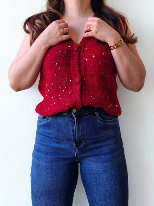 Gilet à sequins Audrey