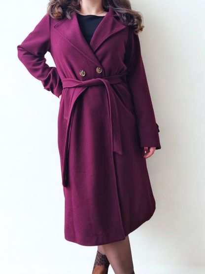 Manteau Gabrielle bordeaux