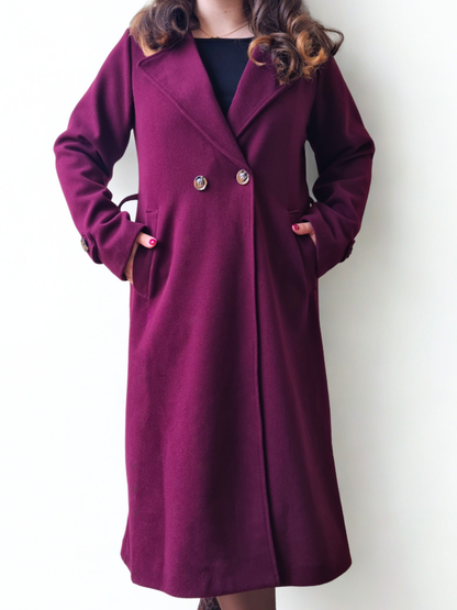 Manteau Gabrielle bordeaux