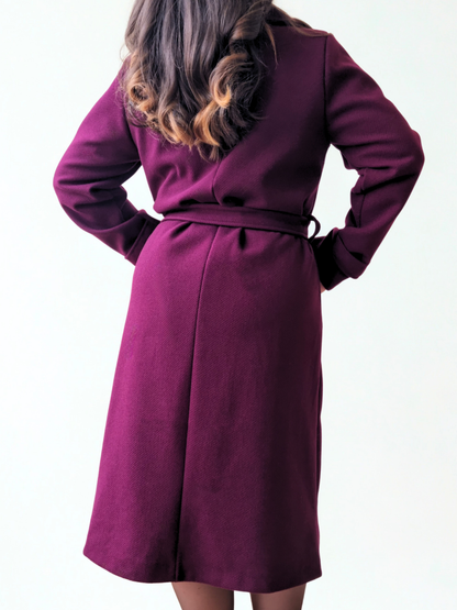 Manteau Gabrielle bordeaux
