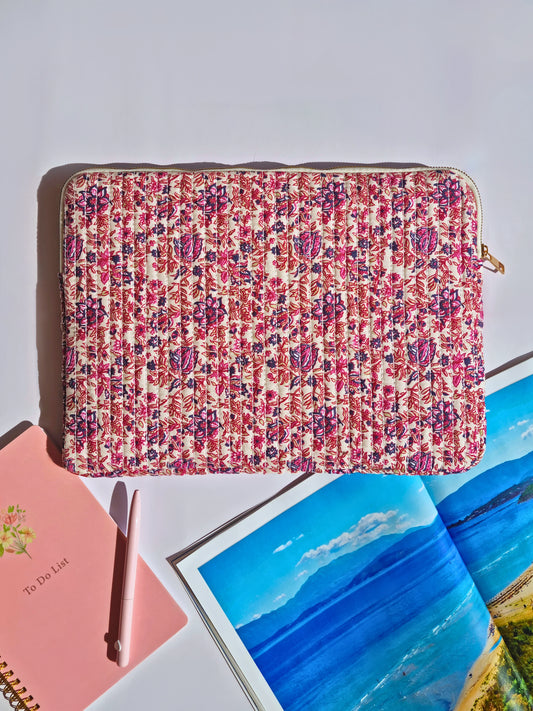 Housse pour ordinateur L’AMOUR – Fleurie rose