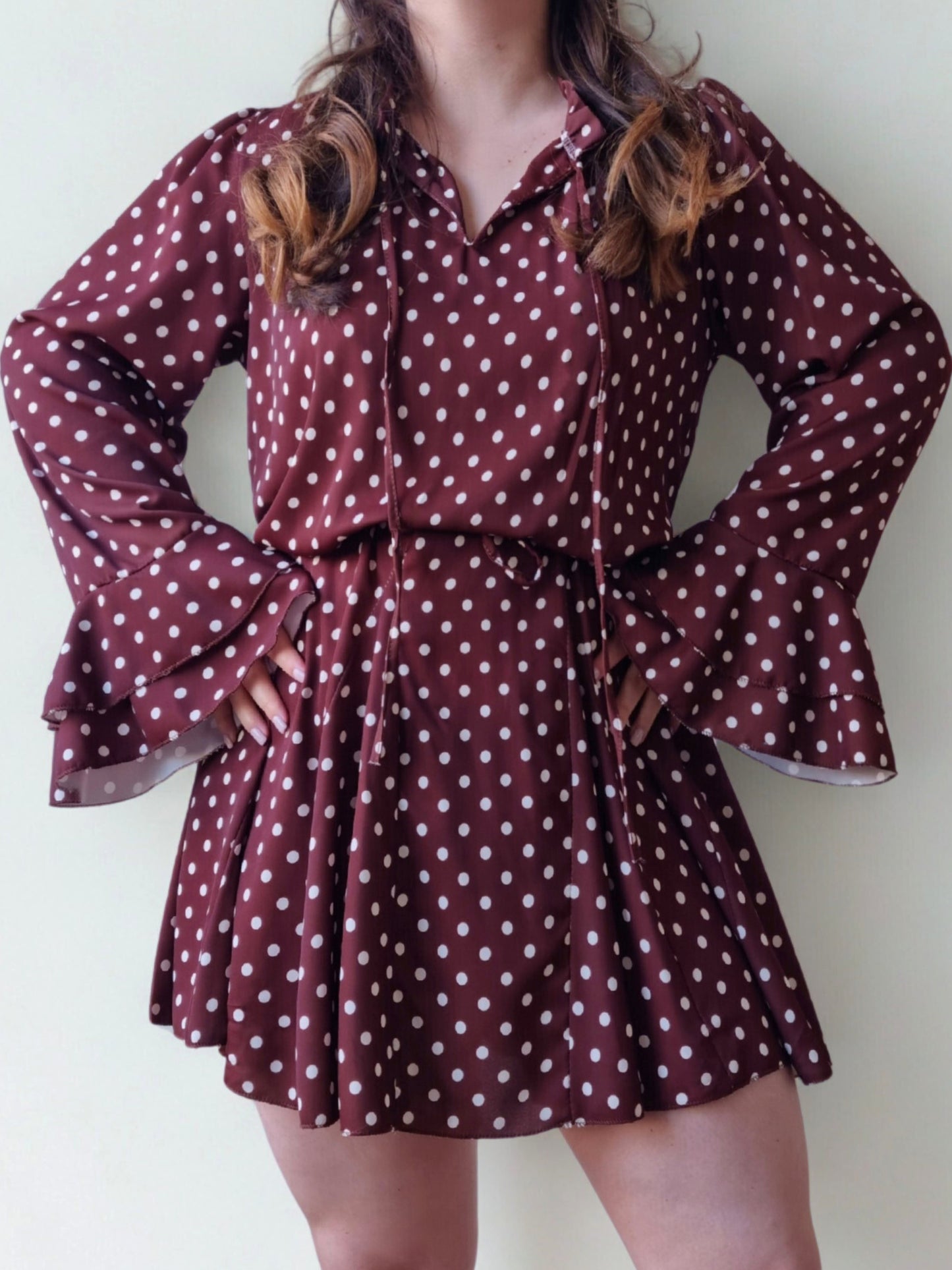 Robe Nina marron