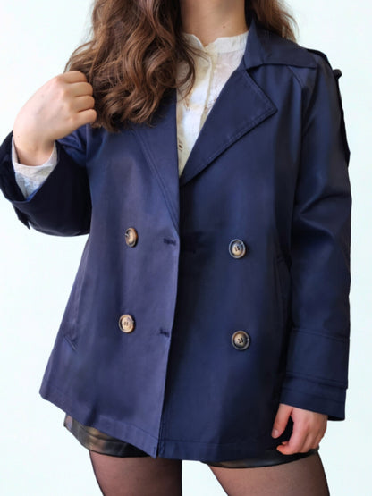 Trench Eléonore bleu