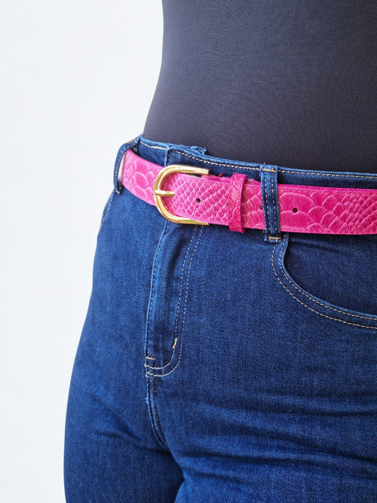 Ceinture Axelle framboise
